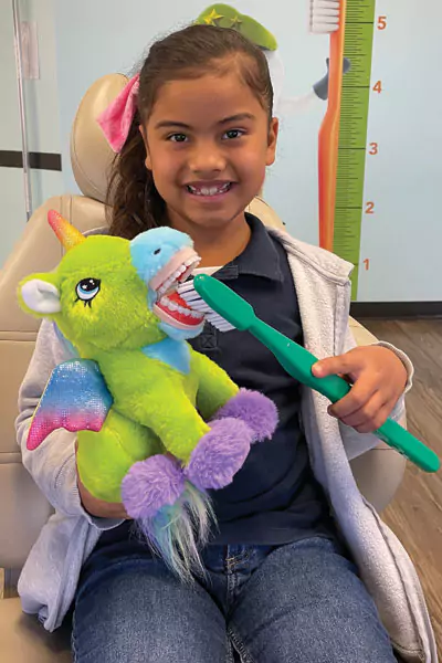 Kids Dental Education Patient with stuffed animal